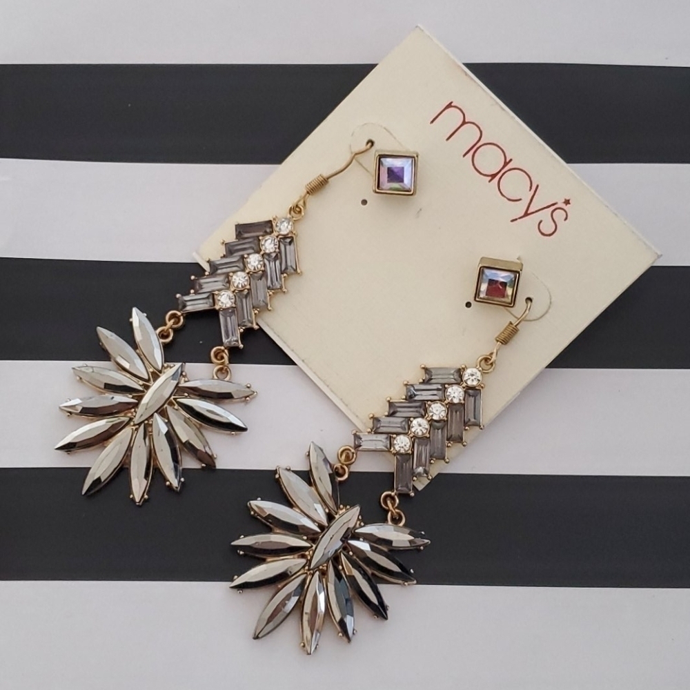 Set of 2 crystal Y2K earrings